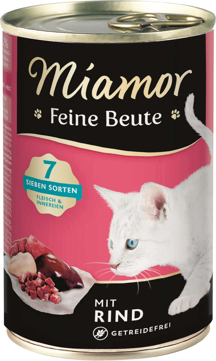 Miamor Katzen-Nassfutter Feine Beute Rind